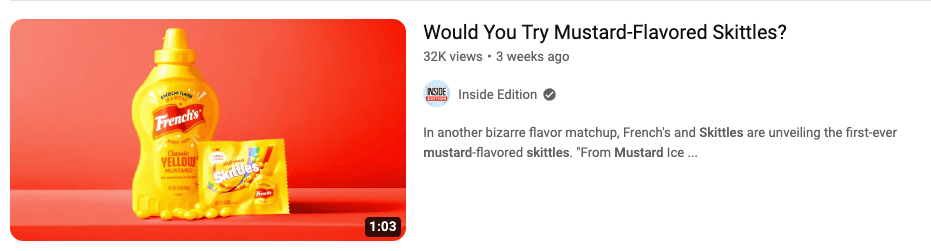 Youtube screenshot